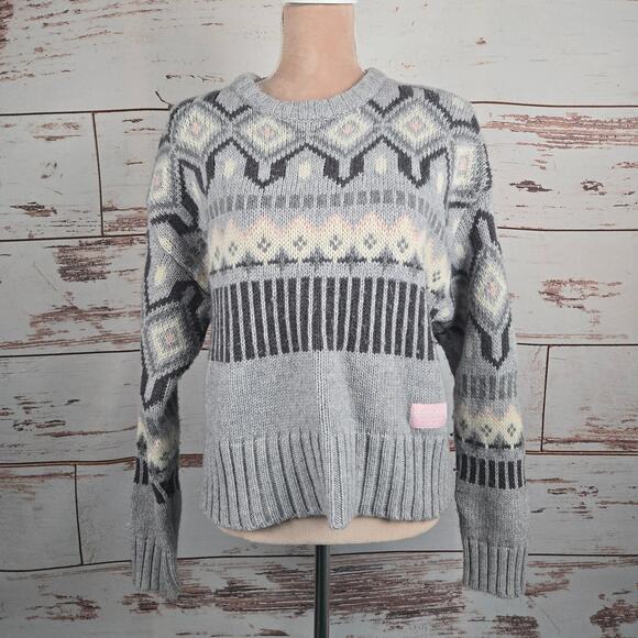 Kari Traa Molster Knit Women's Sweater Grey Size Medium - Picture 1 of 7